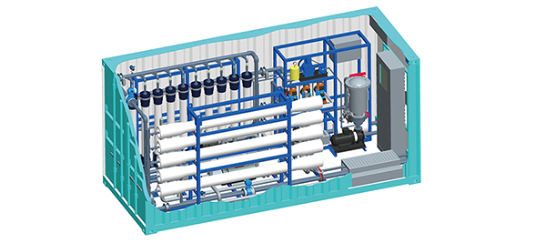 Containerized UF-RO Seawater Desalination Plant
