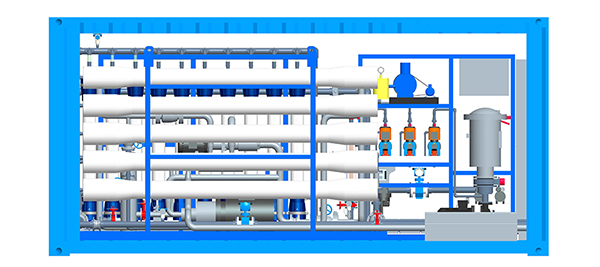 Containerized UF-RO Seawater Desalination Plant